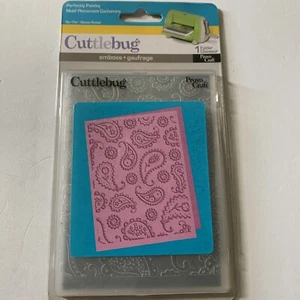 PERFECTLY PAISLEY Cuttlebug Embossing Folder Set 37-1619 NEW In Package - Picture 1 of 2