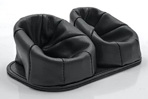 Martin Wess Supporto Per Pipe Classic 201-2 / Pelle Di Manzo Nera / 15,7x10x6 Cm - Picture 1 of 3
