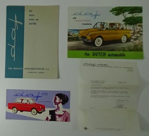 1960 DAF Sales Brochures & Letter From President of DAF Holland #C-108 - Picture 1 of 17