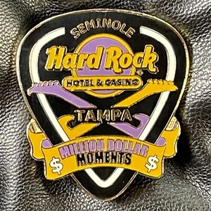 TAMPA SEMINOLE🎸Hard Rock HOTEL&CASINO®HR PIN✅Million Dollar Moments Guitar PICK - Picture 1 of 4