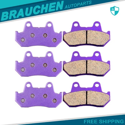 Kit de 3 pastillas de freno de fibra de carbono delanteras y traseras para Honda CBR600F FA69 1987-1990 Foto 1 de 4