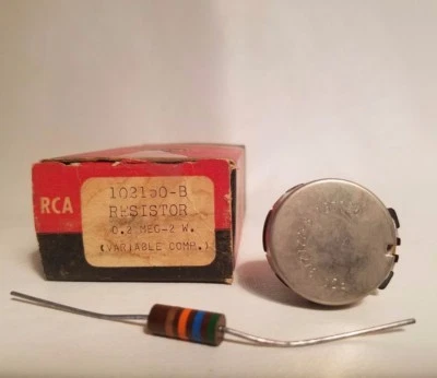 RCA 102150-B Resistor 0.2 MEG 2W 972122-8 Potentiometer 137725 - Image 1 of 2