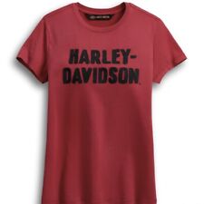 Harley-Davidson Womens Sz 2xl Chain Stitched Short Sleeve Tee Red 99002-19vw