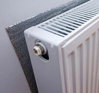 Heat Reflective Radiator Double Foil Energy Saving 8.4m Long -  Free UK P&p • 19.58€