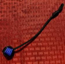 Paracord Rope Monkey's Fist Blue & Black Key Chain