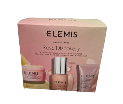 Подарочный набор ELEMIS Pro-Collagen Rose Icons для ухода за кожей — очищающий, пухлый и увлажняющий - Изображение 1 из 3