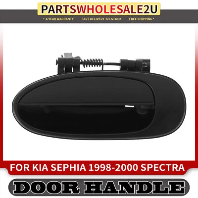 Manija de puerta exterior trasera izquierda izquierda imprimada negra para Kia Sephia 1998-2000 Spectra Foto 1 de 4