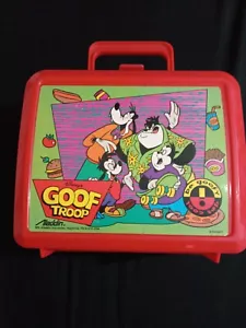 Vintage Disney Goof Troop Aladdin Kunststoff Brotdose & Thermoskanne fabelhaft 1990er Jahre - Bild 1 von 9