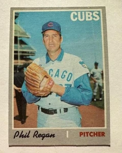 Phil Regan-Chicago Cubs 1970 Topps #334 casi nuevo - Imagen 1 de 2
