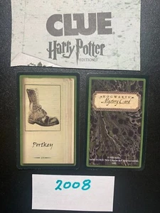 HARRY POTTER CLUE 2008 Portkey ITEM MYSTERY CARD Game Replacement Card - Picture 1 of 2