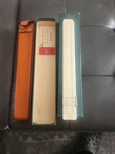 K&E N4053-3S Polyphase Slide Ruler with Leather Case USA Made Complete Box Set - Picture 1 of 8