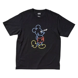 UNIQLO x DISNEY T-Shirt 'Mickey Stands Short Sleeve UT' - schwarz - XL - wie NEU - Bild 1 von 1