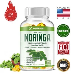 Cápsulas de Moringa 1000 mg - orgánico, natural, antienvejecimiento - Foto 1 di 13