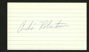 Andre Robertson signed autograph auto 3x5 index card Baseball Player 9934 - Picture 1 of 1