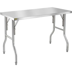 VEVOR Tavolo da Lavoro per Cucina Acciaio Inox Gastronomia Tavolo 1220 x 610 mm - Imagen 1 de 12
