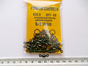 POWER SWIVELS SIZE 8   B/S 195lb - AWESOME STRENGTH - QTY x 50