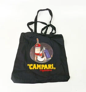 Campari Baumwolltasche Einkaufsbeutel Cotton Kunstdruck Flasche L'Aperitivo 1097 - Picture 1 of 4