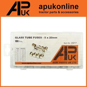 100 Stck. Verschiedene Glasrohrsicherung Auto PKW LKW Motorrad Van SUV Sicherungen Kit UK - Bild 1 von 4