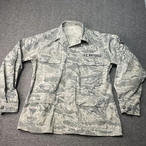 US Air Force USAF Mens 42 Reg Military Coat Utility Jacket Camo small hole - Picture 1 of 11