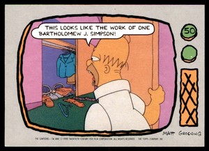 Topps The Simpsons (1990) This looks like the work (Homer’s Homeroom) No. 50