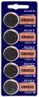 5 Packs Murata/Sony CR2032 2032 DL2032 3V Button Lithium Coin Battery EXP 2032+