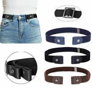 Women ladies Invisible Belt-Elastic Stretch Adjustable Slimming No Show Buckle - Picture 1 of 9