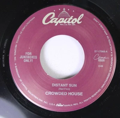 Pop Unplayed 45 Crowded House - Distant Sun / Walking On The Spot On Capitol - Image 1 of 2