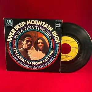 IKE & TINA TURNER River Deep Mountain High 1970 French 7" vinyl single record 45 - Picture 1 of 2