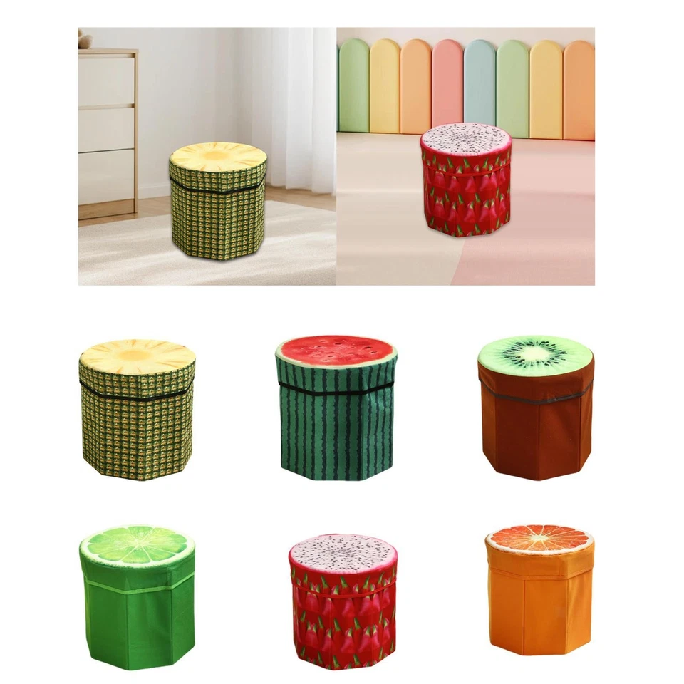 Folding Storage Ottoman Toy Storage Box Seat Chest - Image 1 of 1