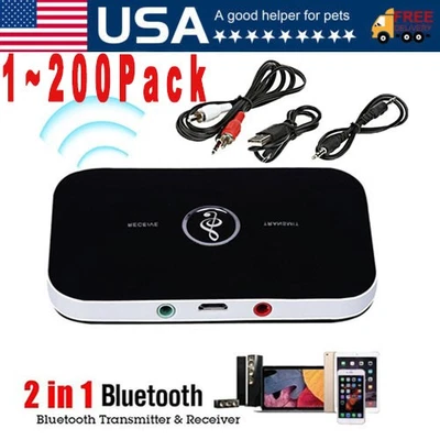 Bluetooth Transmitter & Receiver Wireless Adapter For Home stereos/speakers Lot - Image 1 of 4