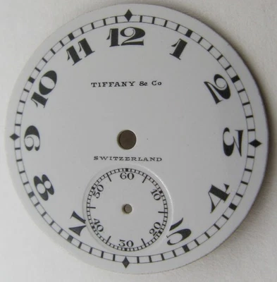 Reloj Tiffany & Co. de porcelana vintage esfera a presión 22,9 mm Foto 1 de 3