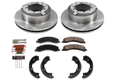 Rotores de freno de disco traseros y pastillas de freno de cerámica para Ram 4500 5500 kit de 5 piezas 08-18 Foto 1 de 4