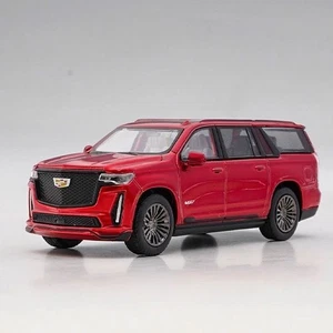1:64 Scale Red Cadillac Escalade SUV Diecast Model – Sports Edition Collectible - Picture 1 of 10
