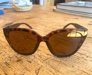 SMITH BRAND WOMENS SUNGLASSES-TORTOISE SHELL-ERA-CP POLARIZED 55 16 1.5-PREOWNED - Picture 1 of 4