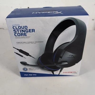 HyperX Cloud Stinger Core Wired Gaming Headset Black Blue Boxed Spares Repair - Image 1 of 4