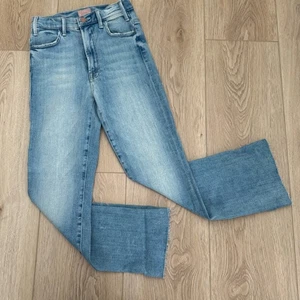 Mother Jeans Damen 25 helle Waschung Hustler Ankle Fray Au Revoir Made in USA Schlag - Bild 1 von 7
