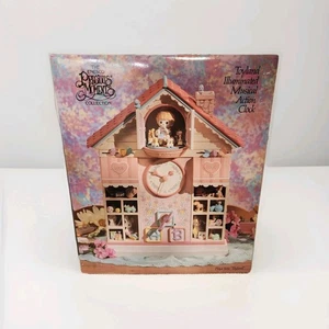 RARE 1991 Enesco Precious Moments Toyland Illuminated Musical Action Clock NEW  - Bild 1 von 12