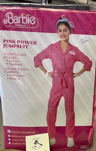 BARBIE Pink Power Jumpsuit Costume Size Large - Picture 1 of 2