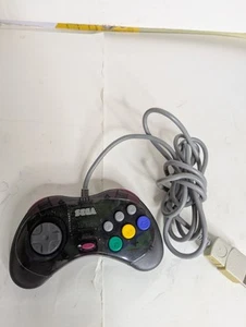 Controlador negro transparente Sega Saturn Cool Pad HSS-0101 OEM PROBADO - RARO - Imagen 1 de 10