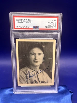 1939 Play Ball Lloyd Waner HOF Pittsburgh Pirates signed autographed PSA 9 auto - Image 1 of 2