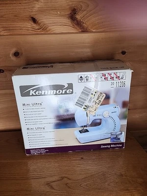 Kenmore Mini Ultra Light Blue Sewing Machine No Foot Pedal Or Cord - Image 1 of 4