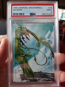 Sauron PSA 9 1992 Marvel Masterpieces #76 MINT Base Card Skybox X-Men 60 Villain - Picture 1 of 8