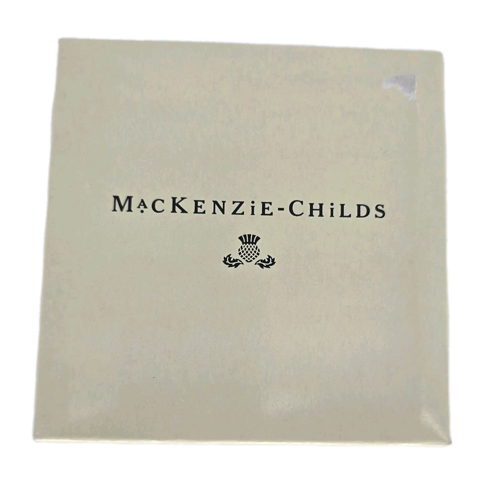 Juego de tres* posavasos Mackenzie Childs MACLACHLAN diseños de casas de campo Foto 1 de 4