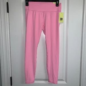 NWT Girls All In Motion Neon Hot Pink Mid Rise Active Athletic Leggings Sz XL 14 - Picture 1 of 4