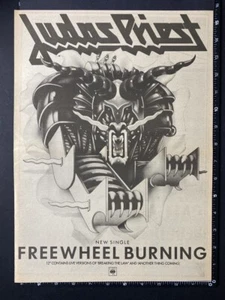 JUDAS PRIEST - FREEWHEEL BURNING 15X11" Press Advert Poster L256 - Picture 1 of 1