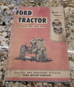 Ford Tractor Series 700 & 900 Owner's Manual 1955 - Picture 1 of 11