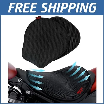 Funda de asiento universal para motocicleta - Almohadilla de enfriamiento de flujo de aire para comodidad de ciclistas Foto 1 de 4