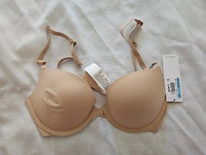 CALVIN KLEIN MEMORY TOUCH PUSH UP BRA QK1120-265 (BEIGE,36C) NWOT C6 - Picture 1 of 5