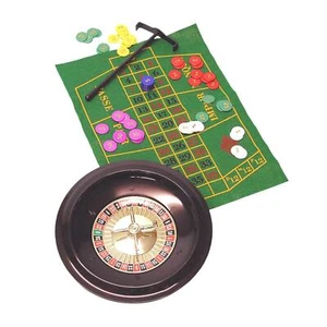 10-Zoll-Roulette-Rad-Trinkspiel-Unterhaltung, 100 Chips und Tischmatte im - Bild 1 von 6