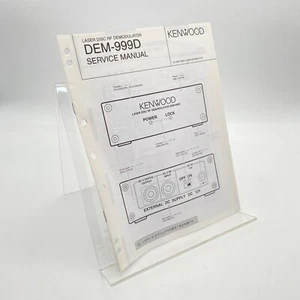 Kenwood / DEM-999D / Service Manuelle/Manuel/Instructions/Réparation - Photo 1/2